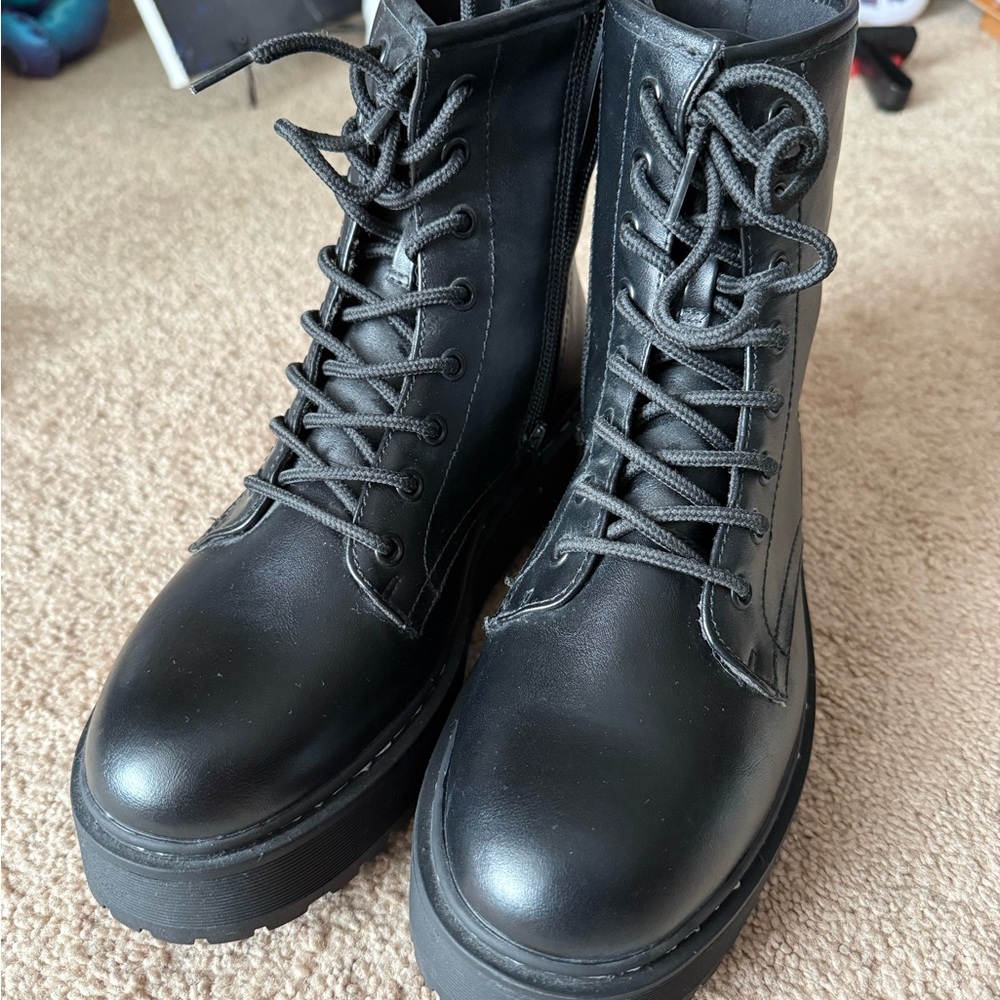 Black Combat & Moto Boots